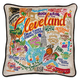 Cleveland Hand-Embroidered Pillow from Quirks!