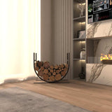 Oval Shaped Metal Log Holder from VITAHOME DESIGN LLC