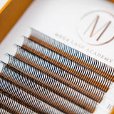Closed Fans - Spikes for Wet Sets - 800 Fans 0.07 from Mega Lash Academy