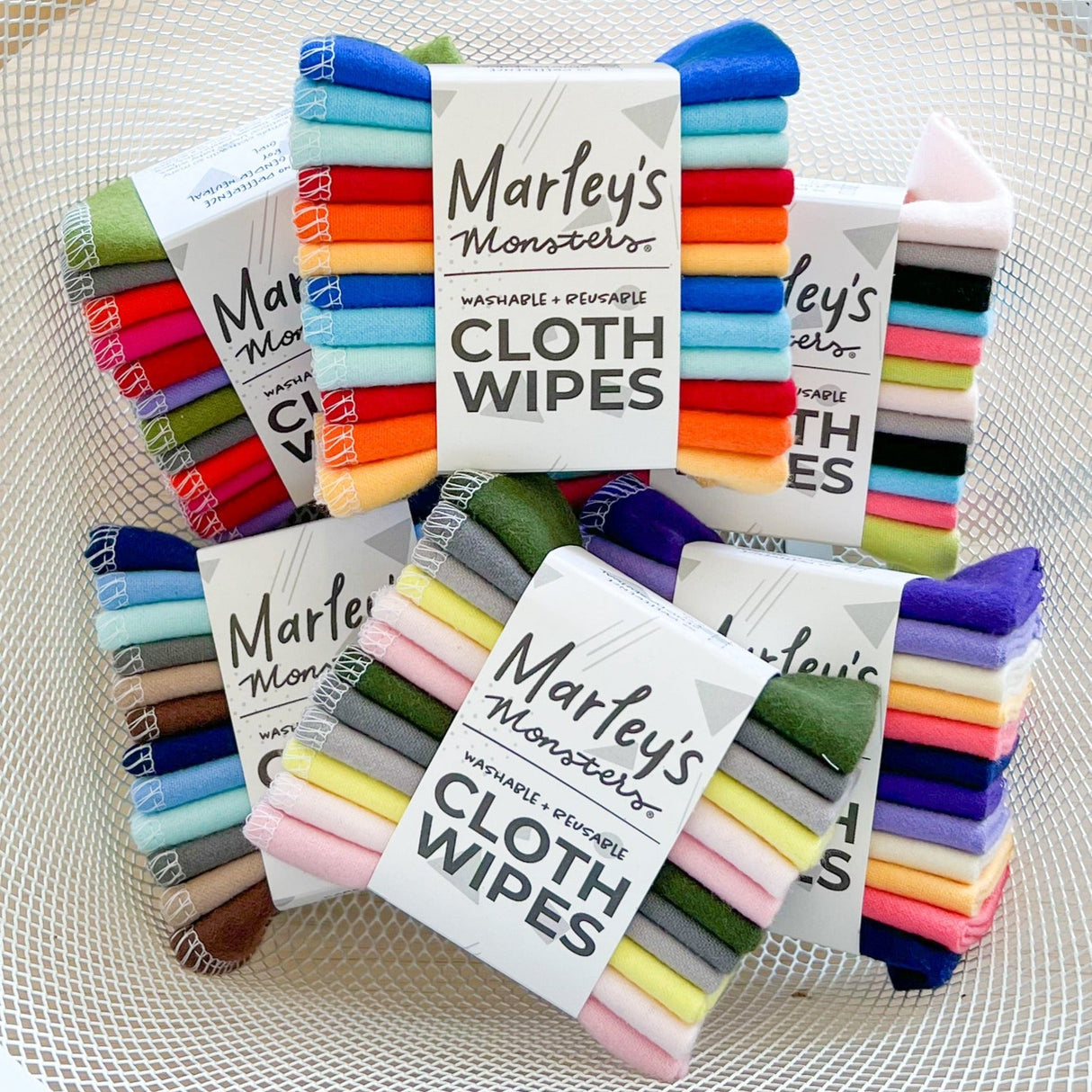 Cloth Wipes: Specialty Color Mixes from Marley's Monsters