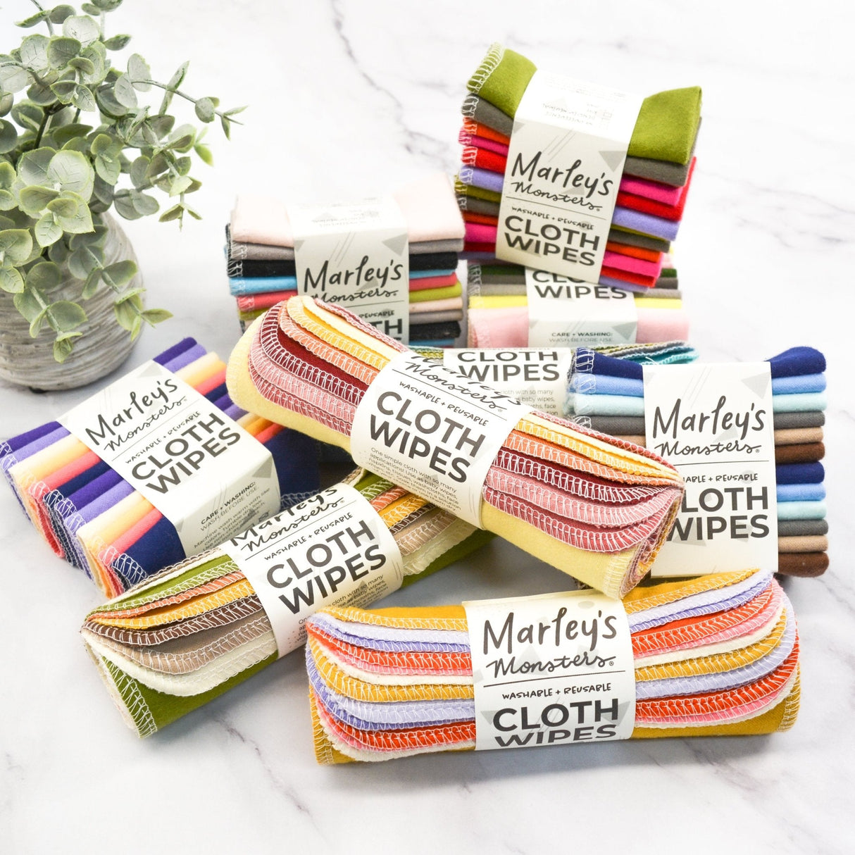 Cloth Wipes: Specialty Color Mixes from Marley's Monsters
