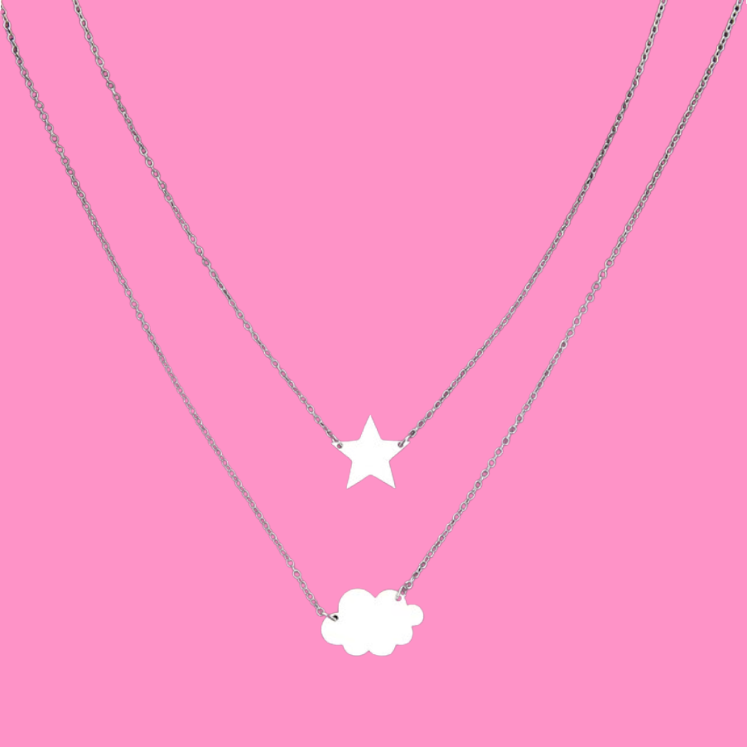 Star, Cloud Necklace - Silver from Medusa's Makeup