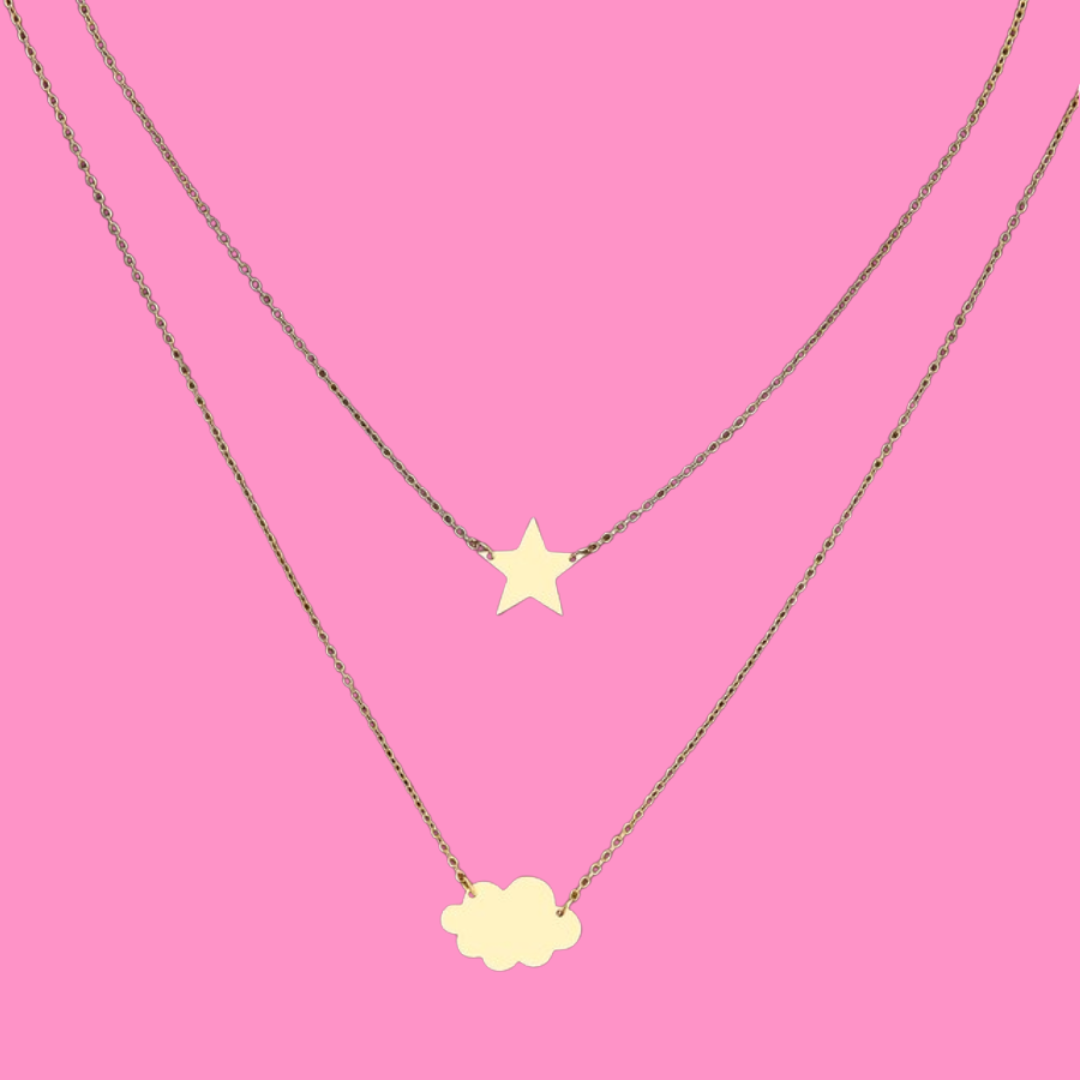 Star, Cloud Necklace - Gold from Medusa's Makeup