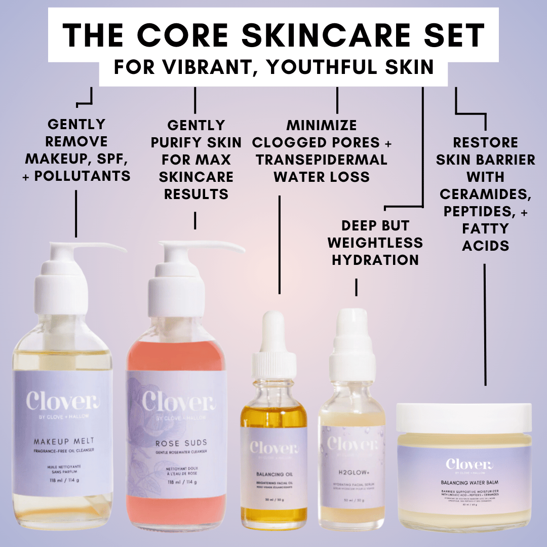 The Core Skincare Set From Clover by Clove + Hallow