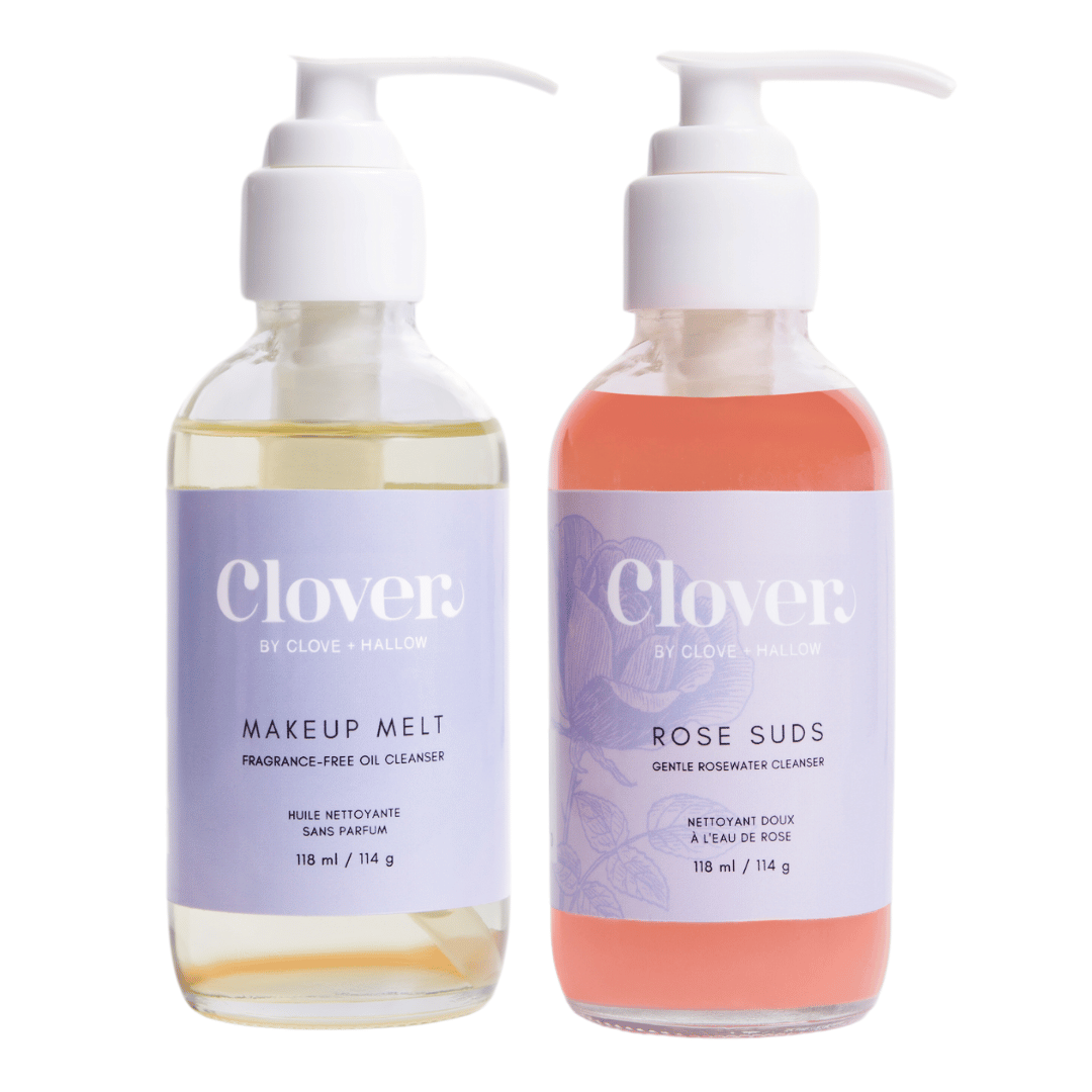 The Double Cleansing Duo From Clover by Clove + Hallow