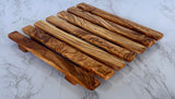Olive Wood Pan Coaster from Choixe