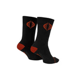 Hasbro G.I. Joe Cobra Symbol Black and Red Crew Socks From Your Favorite T Shirts