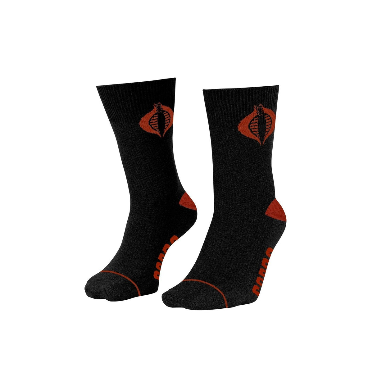 Hasbro G.I. Joe Cobra Symbol Black and Red Crew Socks From Your Favorite T Shirts