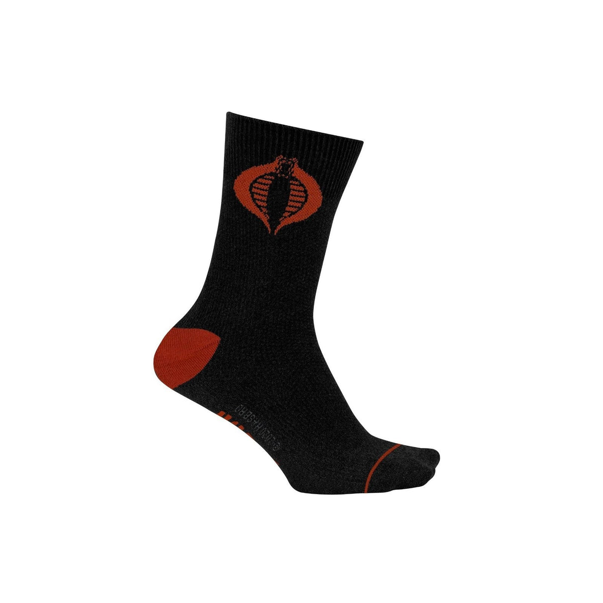 Hasbro G.I. Joe Cobra Symbol Black and Red Crew Socks From Your Favorite T Shirts