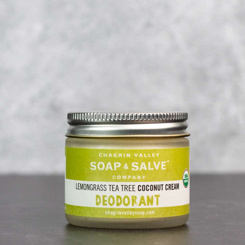 Deodorant Cream: Extra Strength Lemongrass Tea Tree from Chagrin Valley Soap & Salve