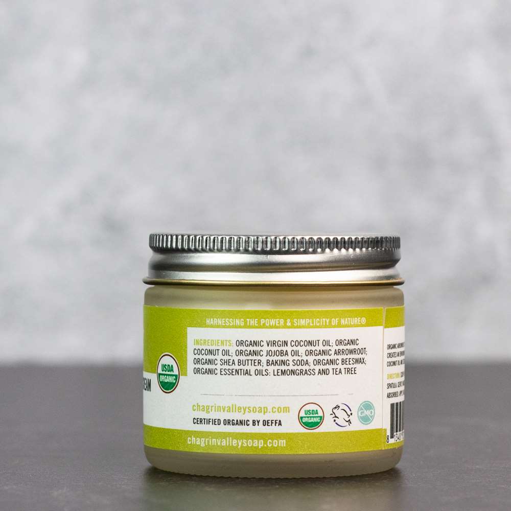 Deodorant Cream: Extra Strength Lemongrass Tea Tree from Chagrin Valley Soap & Salve