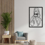 Lady With Coffee Metal Wall Art from VITAHOME DESIGN LLC