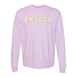 Coffee Heart Letter Patch Long Sleeve T-Shirt from United Monograms