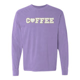 Coffee Heart Letter Patch Long Sleeve T-Shirt from United Monograms