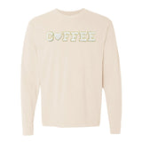 Coffee Heart Letter Patch Long Sleeve T-Shirt from United Monograms