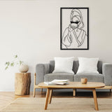 Lady With Coffee Metal Wall Art from VITAHOME DESIGN LLC