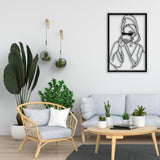 Lady With Coffee Metal Wall Art from VITAHOME DESIGN LLC