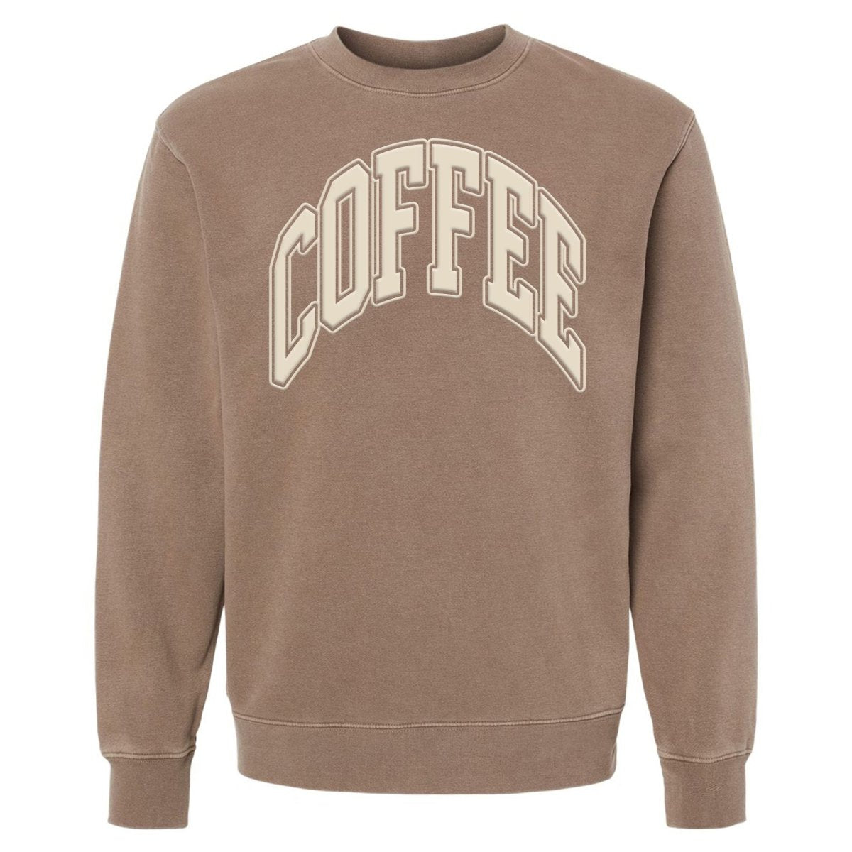 'Coffee' PUFF Cozy Crew from United Monograms