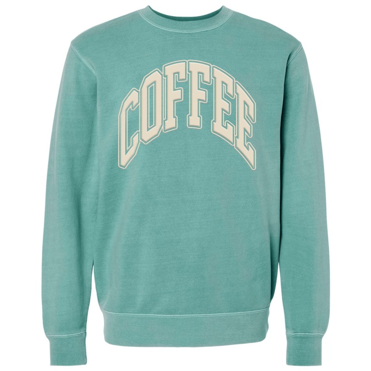 'Coffee' PUFF Cozy Crew from United Monograms