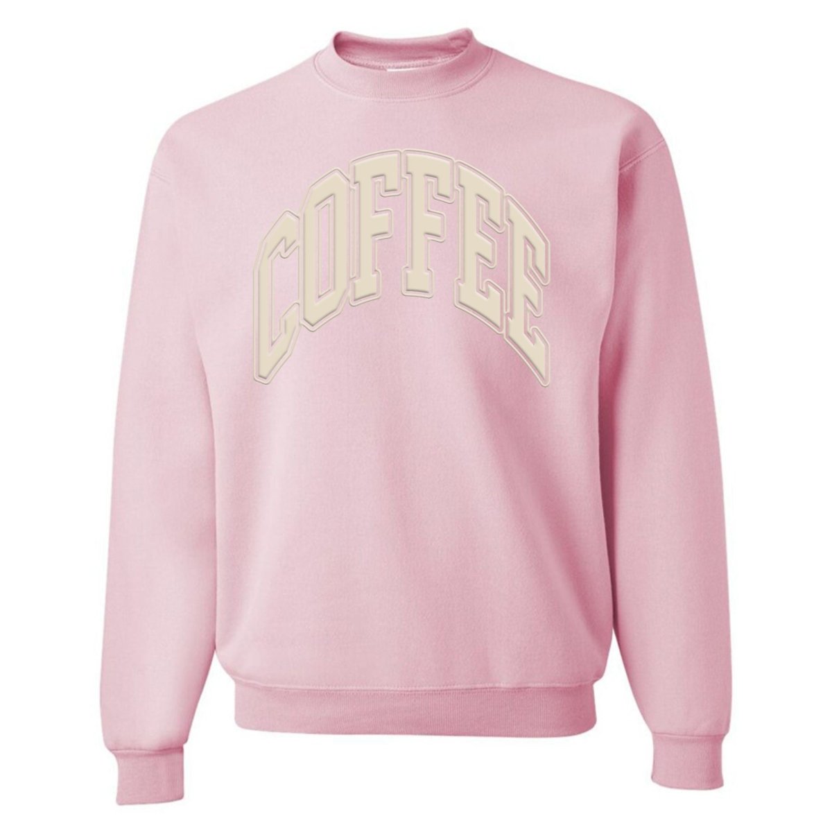 'Coffee' PUFF Crewneck Sweatshirt from United Monograms