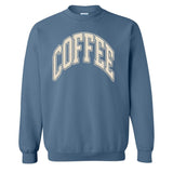 'Coffee' PUFF Crewneck Sweatshirt from United Monograms