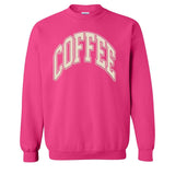 'Coffee' PUFF Crewneck Sweatshirt from United Monograms