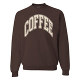 'Coffee' PUFF Crewneck Sweatshirt from United Monograms
