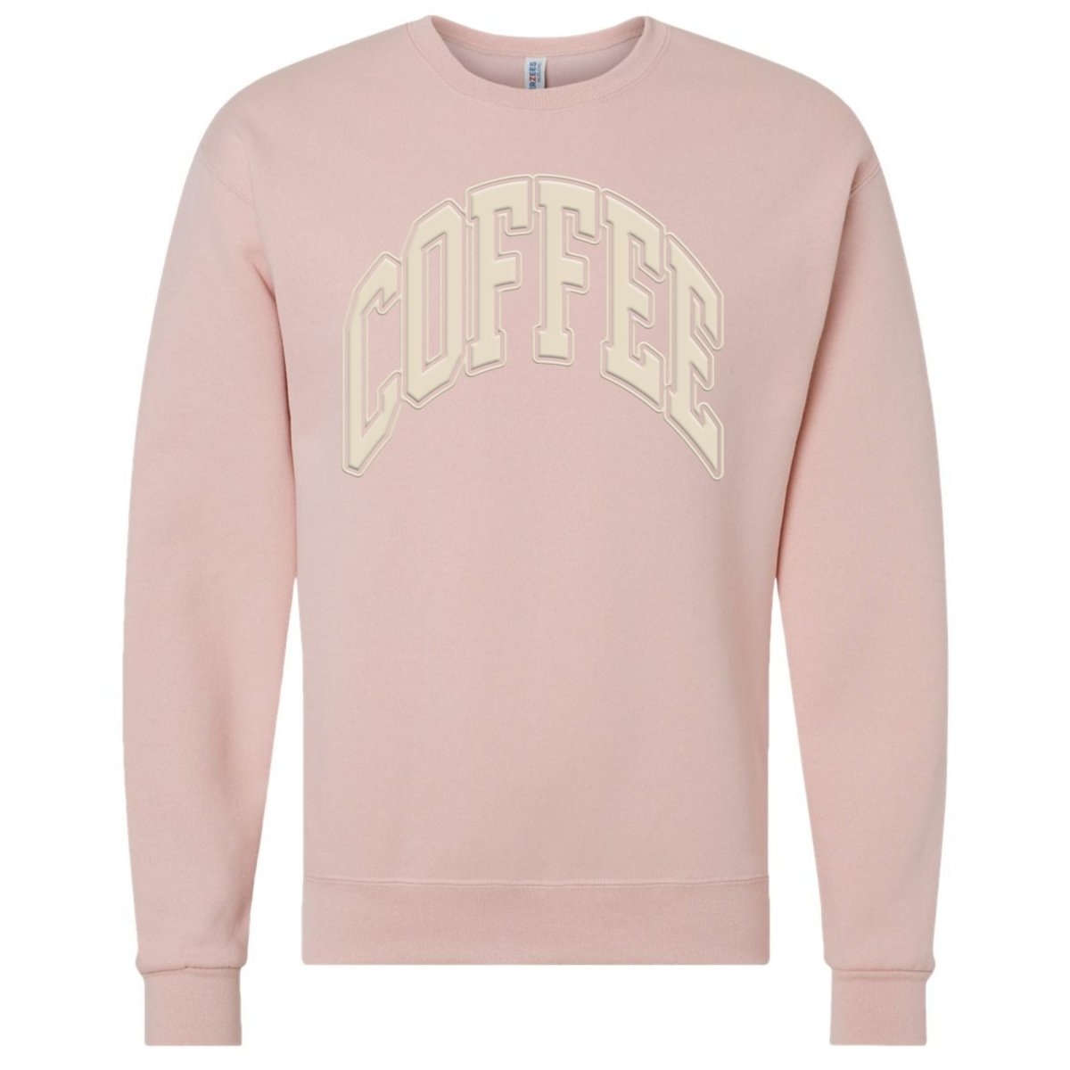 'Coffee' PUFF Crewneck Sweatshirt from United Monograms