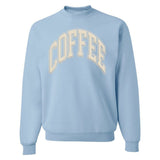 'Coffee' PUFF Crewneck Sweatshirt from United Monograms