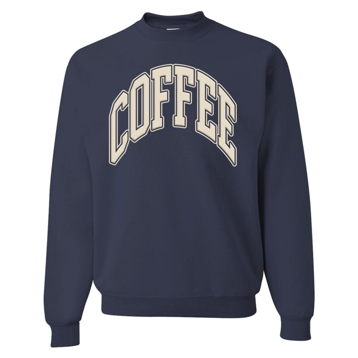 'Coffee' PUFF Crewneck Sweatshirt from United Monograms