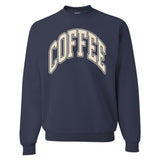 'Coffee' PUFF Crewneck Sweatshirt from United Monograms