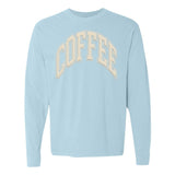 'Coffee' PUFF Long Sleeve T-Shirt from United Monograms