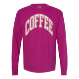 'Coffee' PUFF Long Sleeve T-Shirt from United Monograms