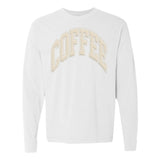 'Coffee' PUFF Long Sleeve T-Shirt from United Monograms