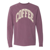 'Coffee' PUFF Long Sleeve T-Shirt from United Monograms