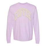 'Coffee' PUFF Long Sleeve T-Shirt from United Monograms