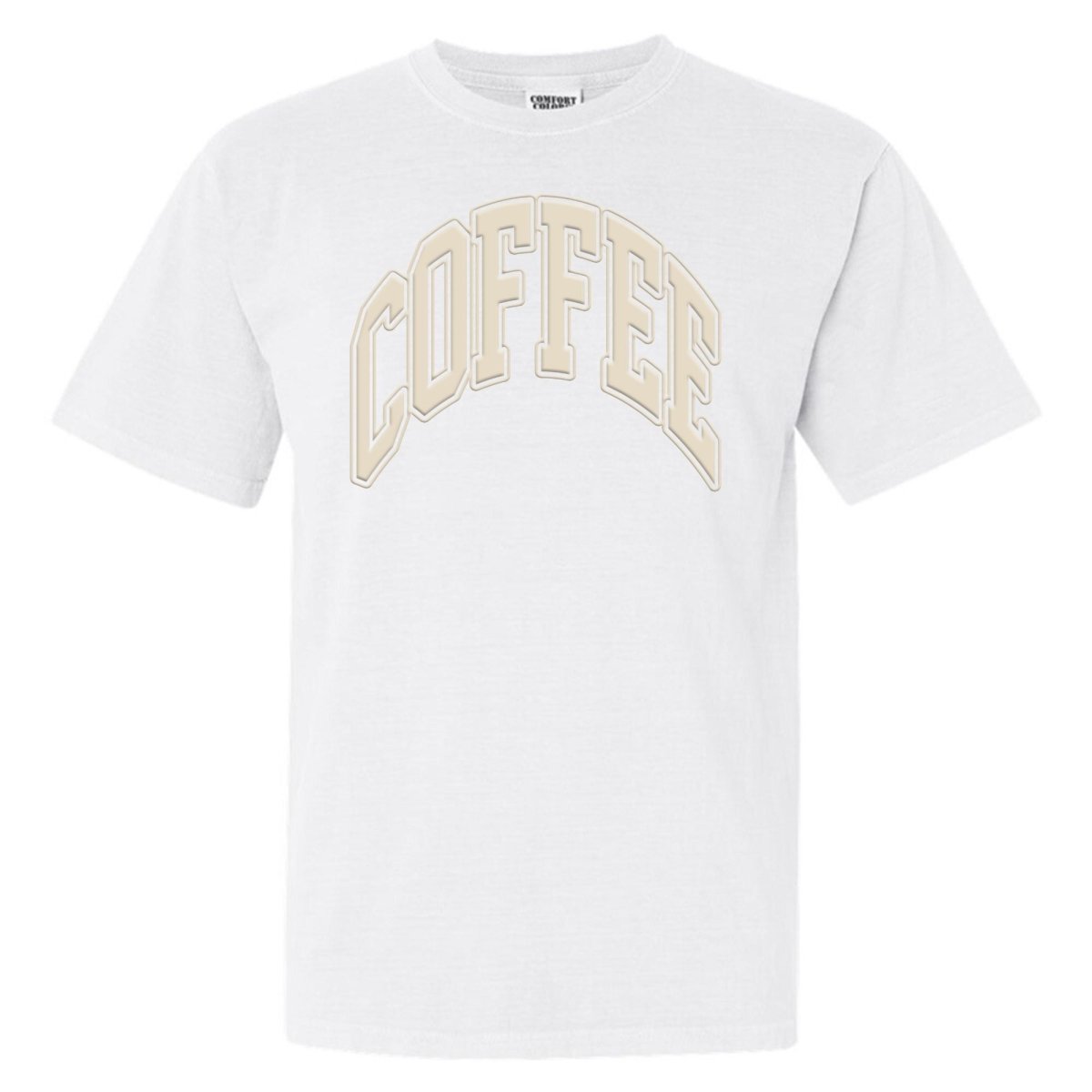 'Coffee' PUFF T-Shirt from United Monograms