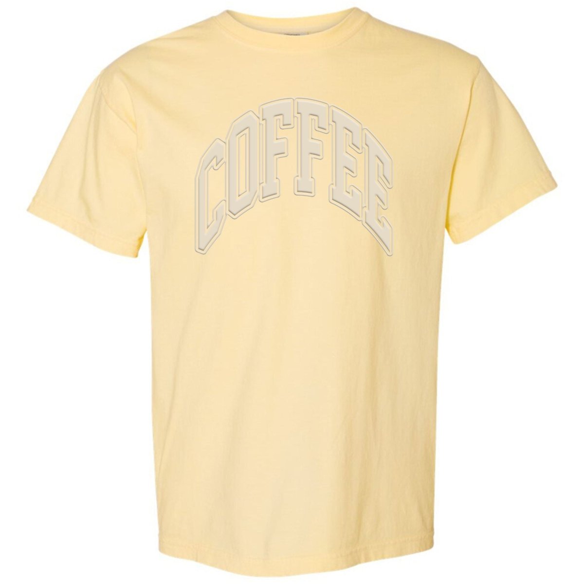 'Coffee' PUFF T-Shirt from United Monograms