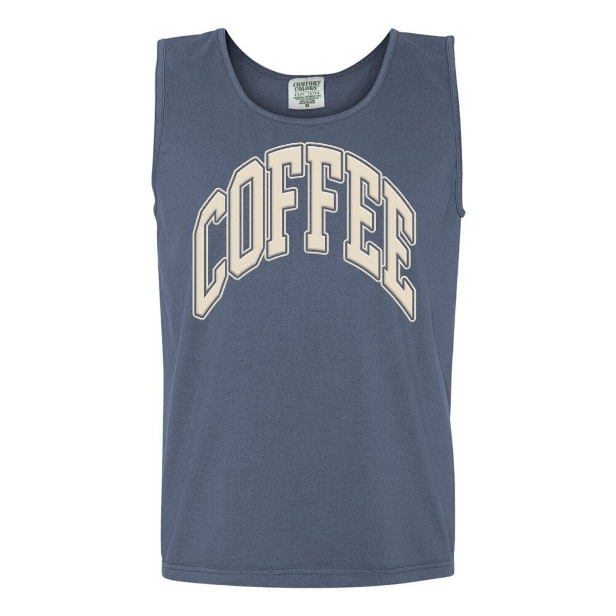 'Coffee' PUFF Tank Top from United Monograms