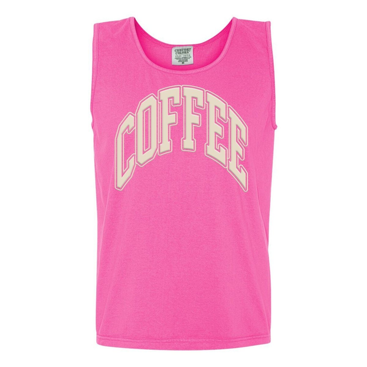 'Coffee' PUFF Tank Top from United Monograms