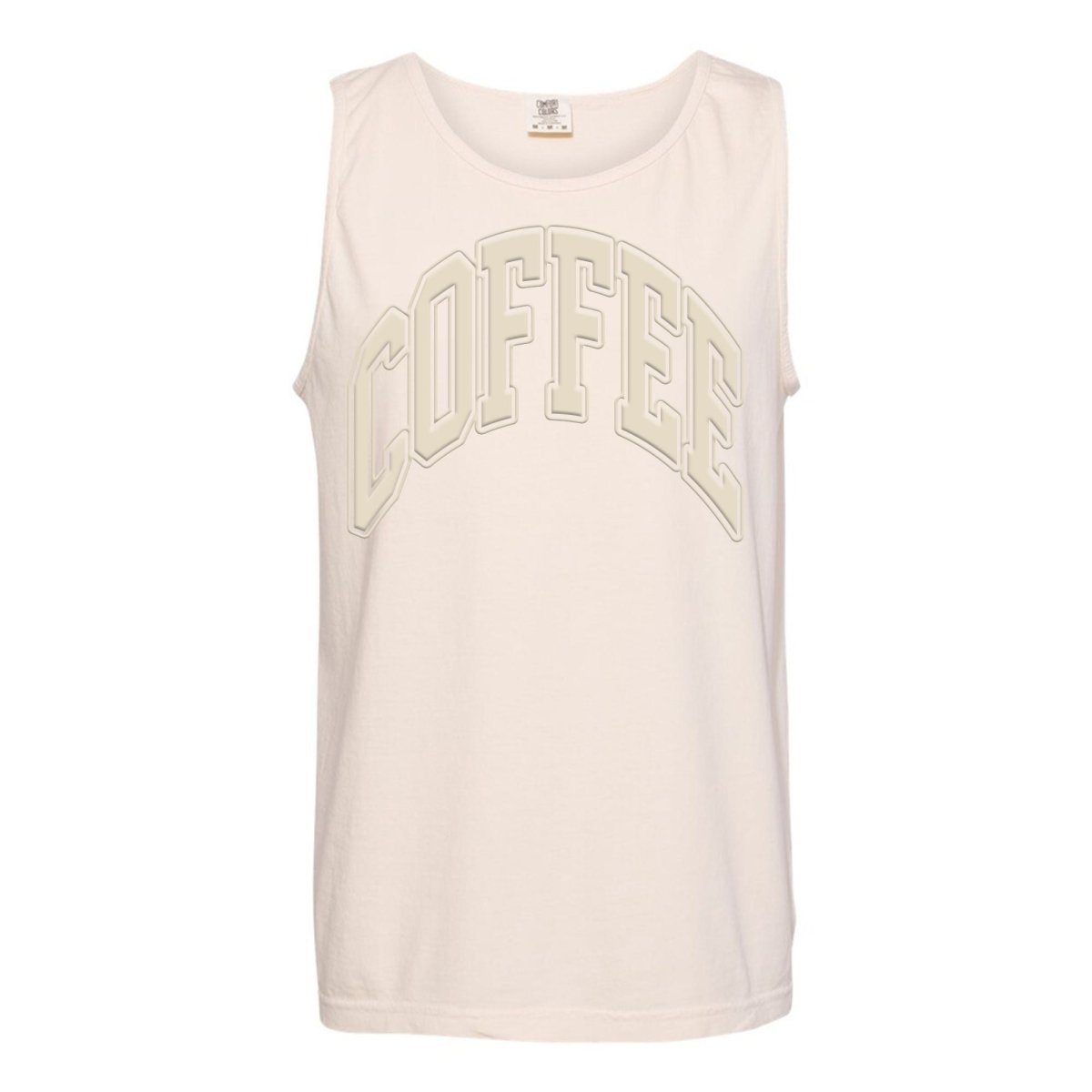 'Coffee' PUFF Tank Top from United Monograms