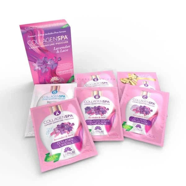COLLAGEN SPA 7 STEPS SYSTEM + BOMBER  Lavender & Lace Single from iNAIL SUPPLY