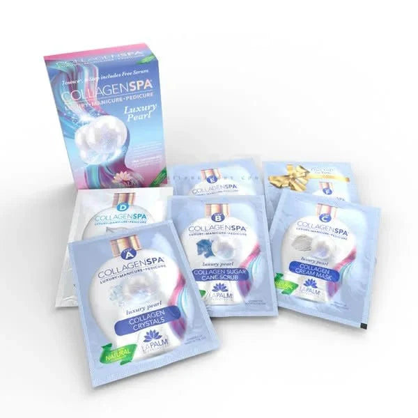 COLLAGEN SPA 7 STEPS SYSTEM + BOMBER  Luxury Pearl Single from iNAIL SUPPLY