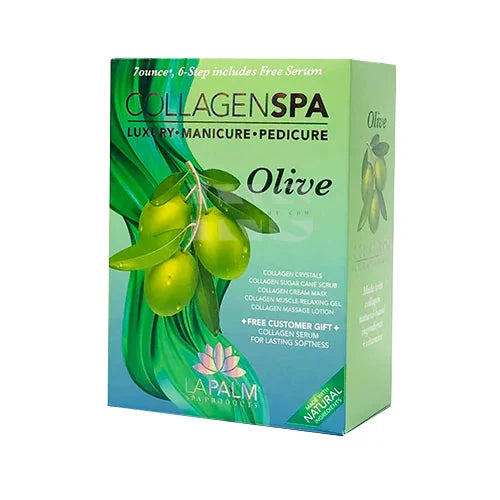 COLLAGEN SPA 9 STEPS SYSTEM  *NEW*Olive Single From iNAIL SUPPLY