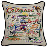 Colorado Hand-Embroidered Pillow from Quirks!