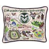 Colorado State University Collegiate Embroidered Pillow by CatStudio from Quirks!