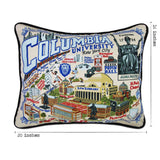 Columbia University Collegiate Embroidered Pillow by CatStudio from Quirks!