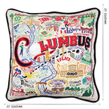 Columbus Hand-Embroidered Pillow from Quirks!
