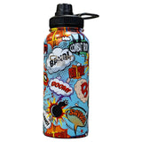 32oz Metal Hydration Bottle V2 | 24hr Insulated + Drink Port from Combat Iron Apparel