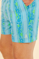 The Conch Shell | Light Blue Retro Ball Hammock® Pouch 8" Swim Trunks from Shinesty
